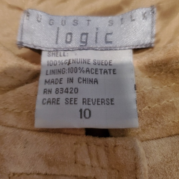 Beautiful August Silk Logic 100% Suede Coat - Picture 7 of 8